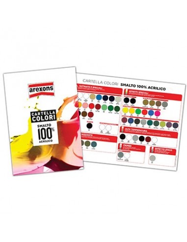 CARTELLA COLORI SMALTO SPRAY 100% ACRILICO AREXONS