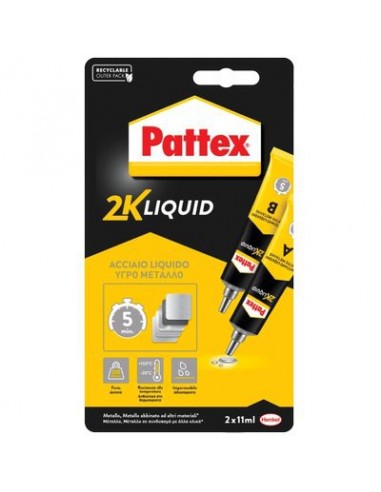 PATTEX POWER EPOXY ACCIAIO LIQUIDO