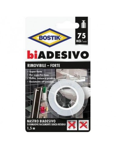 NASTRO BIADESIVO RIMOVIBILE BOSTIK