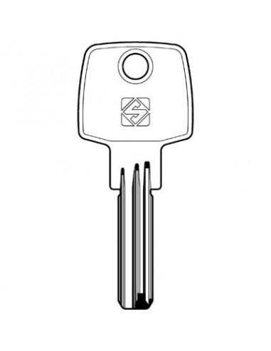 CHIAVE PUNZONATA ABUS AB40 SILCA