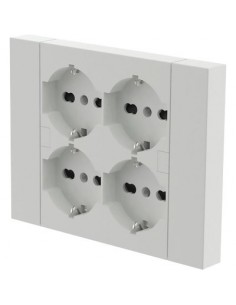 MULTIPRESA BIPASSO + SCHUKO INCASSO ELECTRALINE