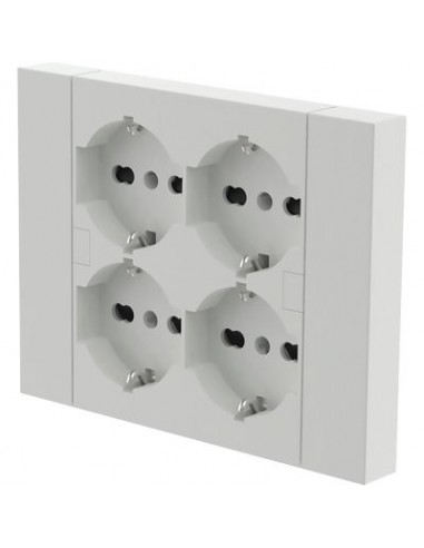 MULTIPRESA BIPASSO + SCHUKO INCASSO ELECTRALINE