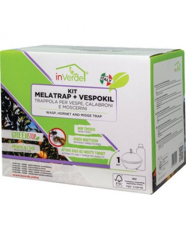 TRAPPOLA VESPE CALABRONI MOSCERINI INVERDE