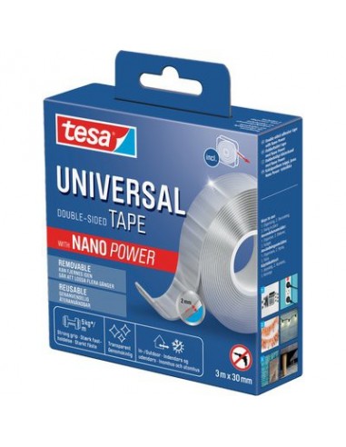 NASTRO BIADESIVO REMOVIBILE UNIVERSALE 55810 TESA