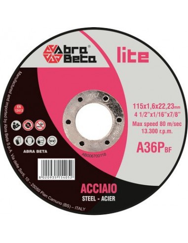 DISCO ABRASIVO TAGLIO FERRO ABRABETA