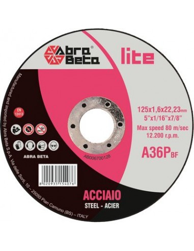 DISCO ABRASIVO TAGLIO FERRO ABRABETA