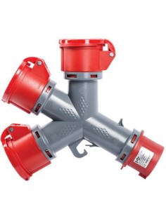 ADATTATORE MULTI SPINA ROSSA PRESA ROSSA 1355 VB