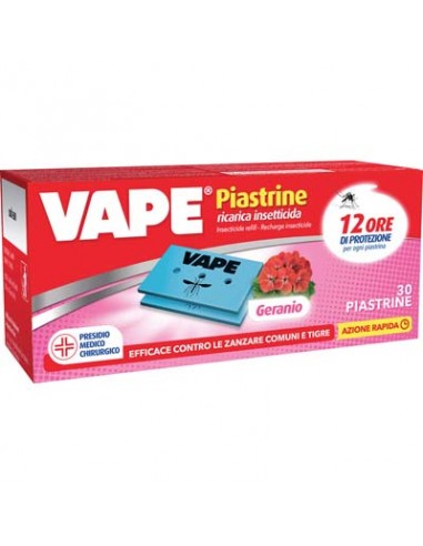 PIASTRINA ZANZARE VAPE MAT GERANIO +...