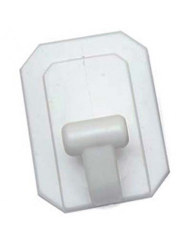 GANCIO ADESIVO PLASTICA BIANCO CFPZ 25