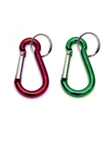 MOSCHETTONE PORTACHIAVE A PERA + ANELLO PRONTY ALLUMINIO MIX COLORI CFPZ 2 MM 50