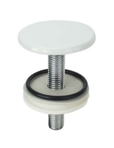 TAPPO COPRIFORO SANITARI OTTONE BIANCO MM 50 CFPZ 2
