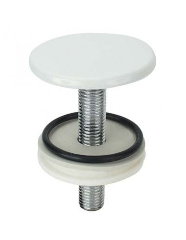 TAPPO COPRIFORO SANITARI OTTONE BIANCO MM 50 CFPZ 2