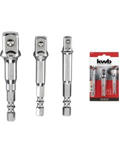 ADATTATORI PORTABUSSOLA KWB 1/4"+ 3/8"+1/2" CFPZ 3