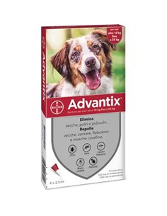 ANTIPARASSITARIO ADVANTIX CANI BAYER OPEN KG 10/25 CFPZ 4