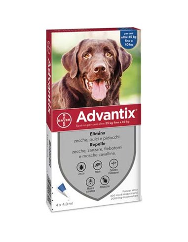 ANTIPARASSITARIO ADVANTIX CANI BAYER OPEN KG 25/40 CFPZ 4