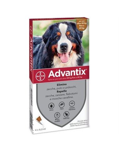 ANTIPARASSITARIO ADVANTIX CANI BAYER OPEN KG 40+ CFPZ 4