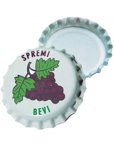 TAPPO CORONA SMALTATO VINO MM 26 CF80XPZ 100
