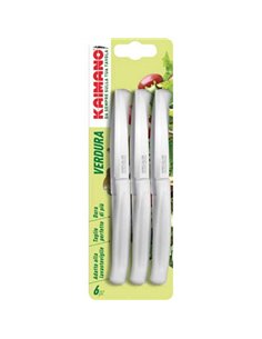 COLTELLO VERDURA DINAMIK KAIMANO MANICO PLT BIANCO/INOX  CM  8,5 CFPZ 6