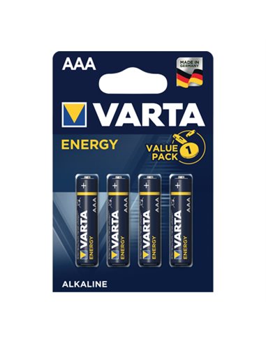 PILA MINI STILO AAA ENERGY VARTA ALCALINA VOLT 1,5 CFPZ 4