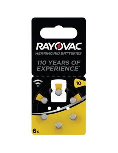PILA APPARECCHIO ACUSTICO RAYOVAC 10 VARTA GIALLO CFPZ 6