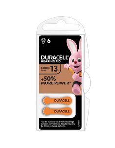 PILA APPARECCHIO ACUSTICO EASY TAB 13 DURACELL ARANCIO CFPZ 6