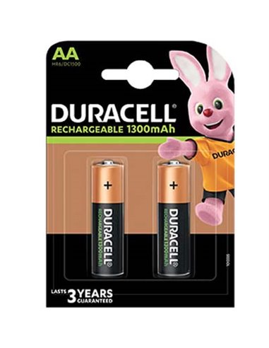 PILA STILO AA RICARICABILE DURACELL VOLT 1,2 MAH 1300 CFPZ 2