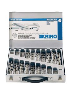 PUNTA TRAPANO HSS RETTIFICATA IN VALIGIA KRINO MM 1,0/10 CFPZ 150
