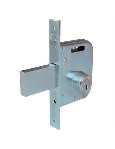 SERRATURA CANCELLO INFILARE 065454 WELKA B.Q ZINC F.MM 22 M1+POM E.MM 45 C.MM 70 CFPZ 2