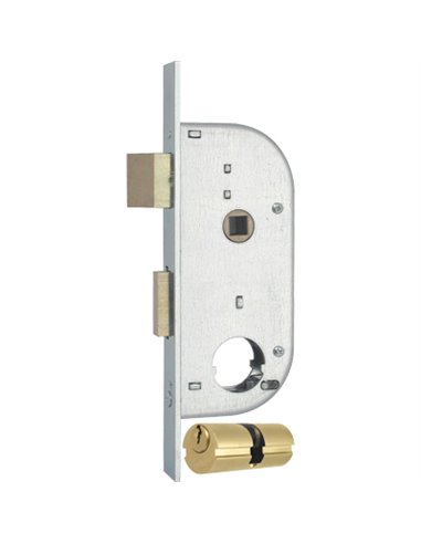 SERRATURA CANCELLO INFILARE 149 MG B.Q ZINC F.MM 20 F.TONDO M2+SCR+Q8 E.MM 32 CFPZ 2