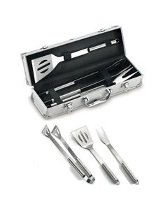 POSATE BARBECUE VALIGETTA 03380 ALLUMINIO/ACCIAIO CFPZ 3 CM 38