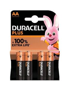 PILA STILO AA PLUS100 POWER DURACELL ALCALINA VOLT 1,5 CFPZ 4
