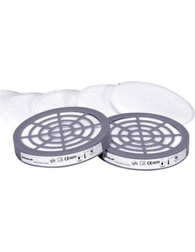 FILTRO X RESPIRATORE A MASCHERA M6400 DELTAPLUS M6000 PRE P2 CFPZ 6 + 2 ADATTATORI
