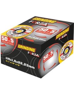 DISCO ABRASIVO TAGLIO FERRO PIANO FORZA PROMOBOX MM 115X22,2 H.MM 1,6 CFPZ 50+5