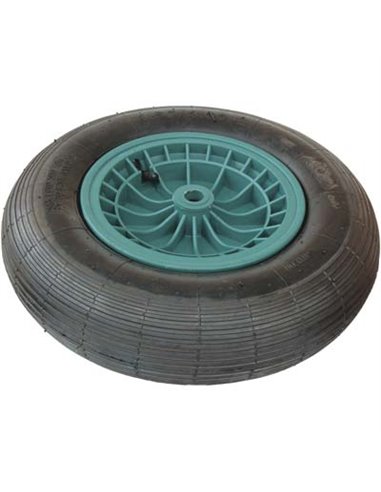RUOTA PNEUM CARRIOLA GARDEN BIG-TWO PRIMULA HAND MM 390X90 DISCO PLT MOZZO MM 130 F.MM 21 C/ASSE