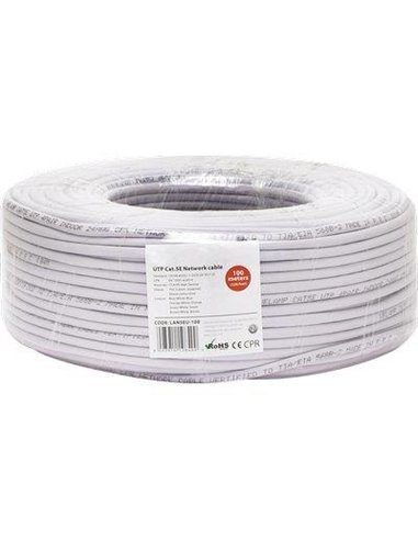 CAVO LAN UTP CAT.5E RAME/PVC GRIGIO NÂ°FILI 8 CFMT 100