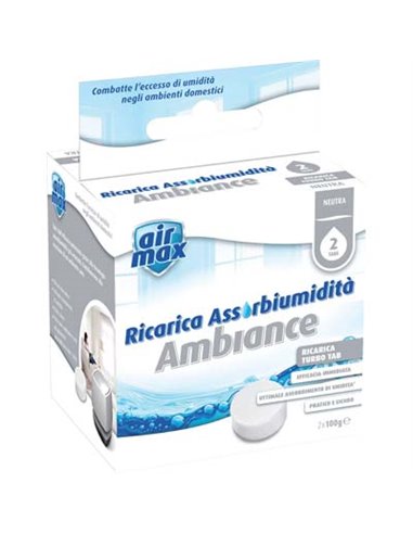 AIRMAX MINI TAB RICARICA INODORE NR 2XGR 100