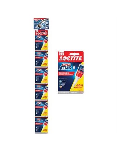 LOCTITE ATTAK PRECISION CLIP STRIP GR 5+50% GRATIS CFPZ 2X12