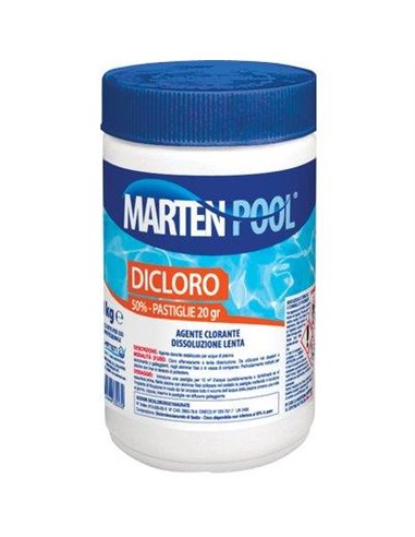 DICLORO X PISCINA PASTIGLIE MARTEN KG 150XGR 20