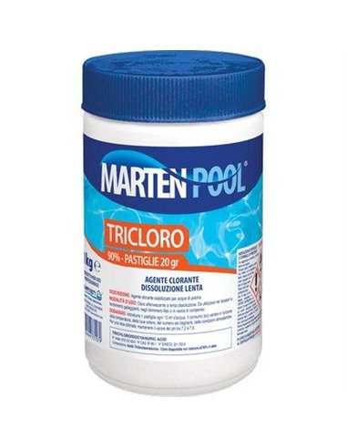 TRICLORO X PISCINA PASTIGLIE MARTEN KG 150XGR 20