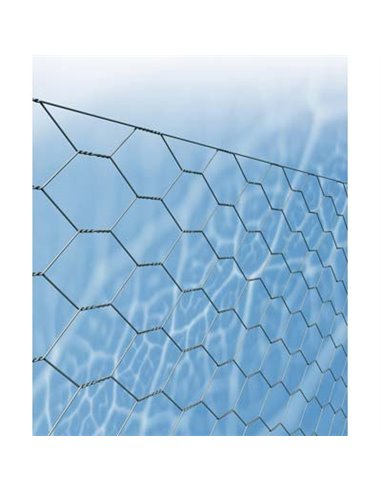 RETE TRIPLA TORSIONE ZINCATA 19/2 STARS M/NÂ° 19/2 NÂ° 1MM 0,6 L.MT 50 H.CM 120