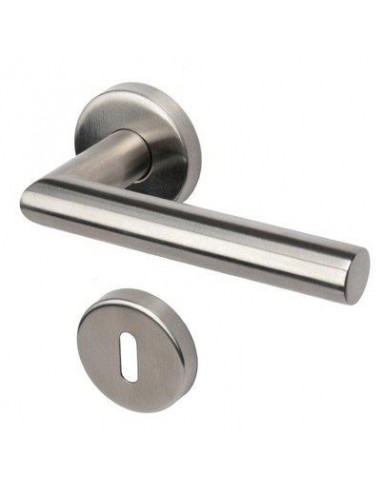 MANIGLIA NOVANTA ROSETTA FORO PATENT COTTALI ACCIAIO INOX SATINATO CFPZ 2