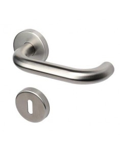MANIGLIA OLARIX ROSETTA FORO PATENT COTTALI ACCIAIO INOX SATINATO CFPZ 2