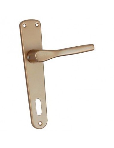 MANIGLIA GABRY PLACCA FORO PATENT ALLUMINIO BRONZATO PLACCA Q8 I.MM 90 CFPZ 2