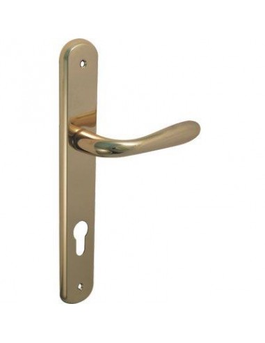 MANIGLIA GOCCIA OTTONE PLACCA FORO SAGOMATO ZAMA OTTONE LUCIDO Q8 I.MM 90 CFPZ 2