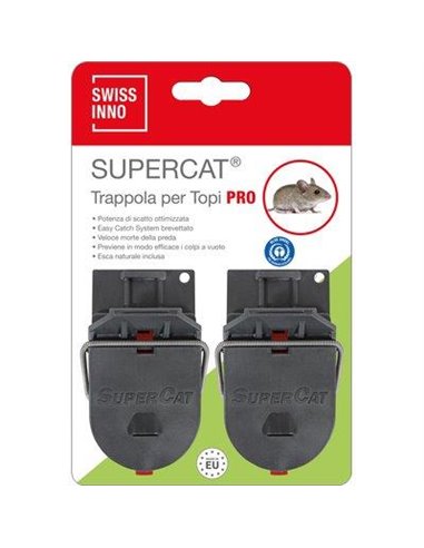 TRAPPOLA TOPI SUPERCAT PRO MINI SWISSINNO PLASTICA CM  9 CFPZ 2