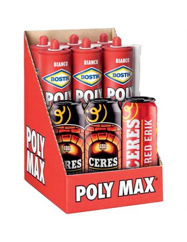 BOSTIK POLYMAX ORIGINAL EXPRESS BIANCO GR 425 CF 6 CARTUCCE+3 BIRRE 