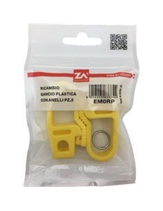 GANCIO PLASTICA X CORDA ELASTICA MM 6/8 CFPZ 2