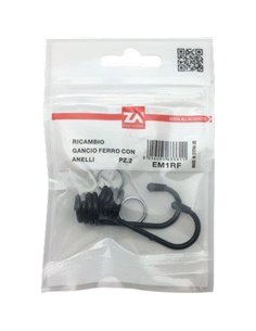 GANCIO METALLO X CORDA ELASTICA MM 8/10 CFPZ 2