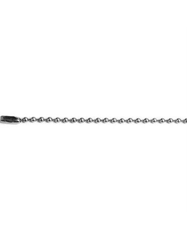 CATENA A PERLINE + CHIUSURA SELF CROMATA D.MM 3,2 MT 2 CFPZ 3