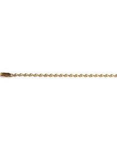 CATENA A PERLINE + CHIUSURA SELF OTTONATA D.MM 3,6 MT 2 CFPZ 3